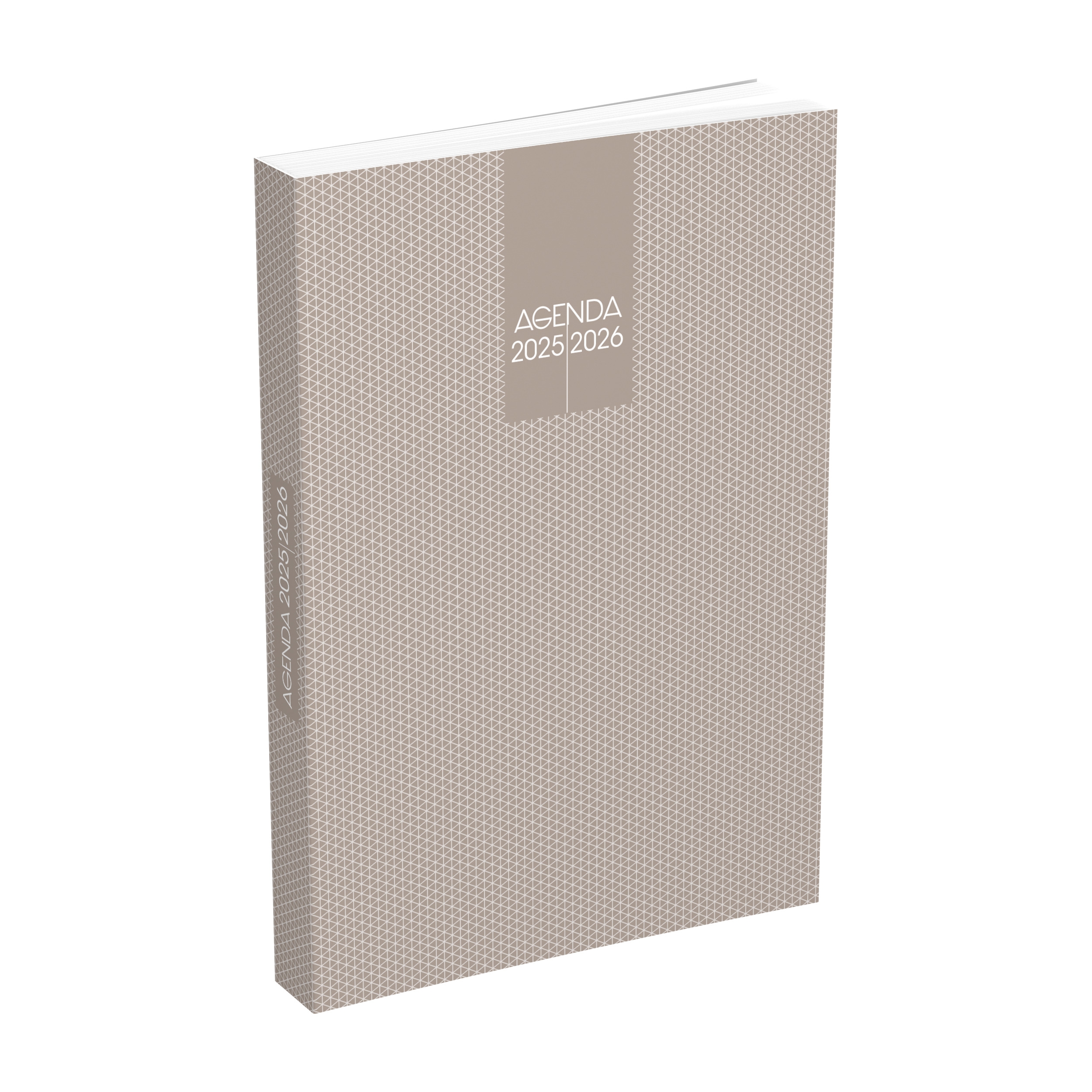 NO NAME Agenda Scolaire 2025 ‐2026 ‐ Couverture rase vif 12x17cm journalier ‐ 4 decors