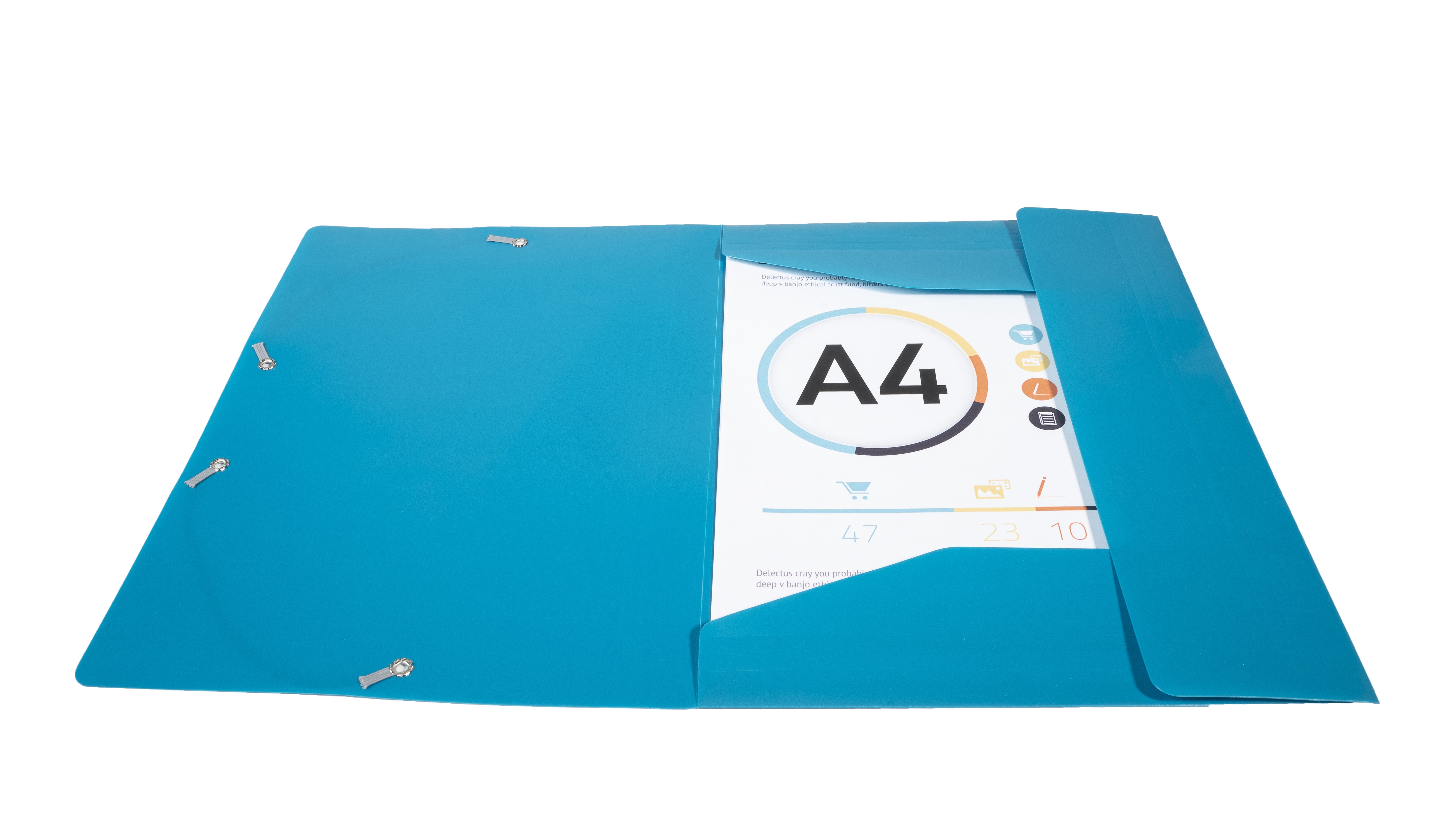 Chemise a elastique 3 rabats Polypropylene 4/10e Opaque Eco - A4 Chemise plastique polypropylene pour petit budget.