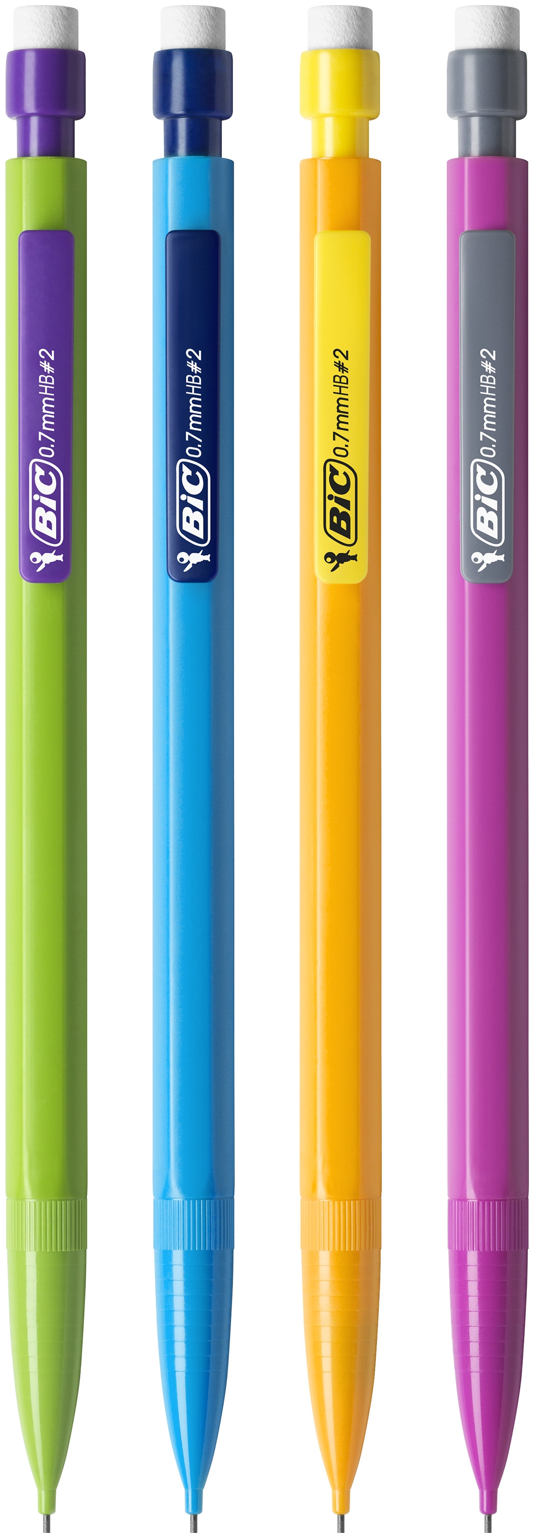 BIC Kit de fournitures scolaires pour ecolier avec 1compas d’apprentissage, 3instruments de geometrie, 10crayons graphite, 1taille-crayon et 6gommes - Pack de21