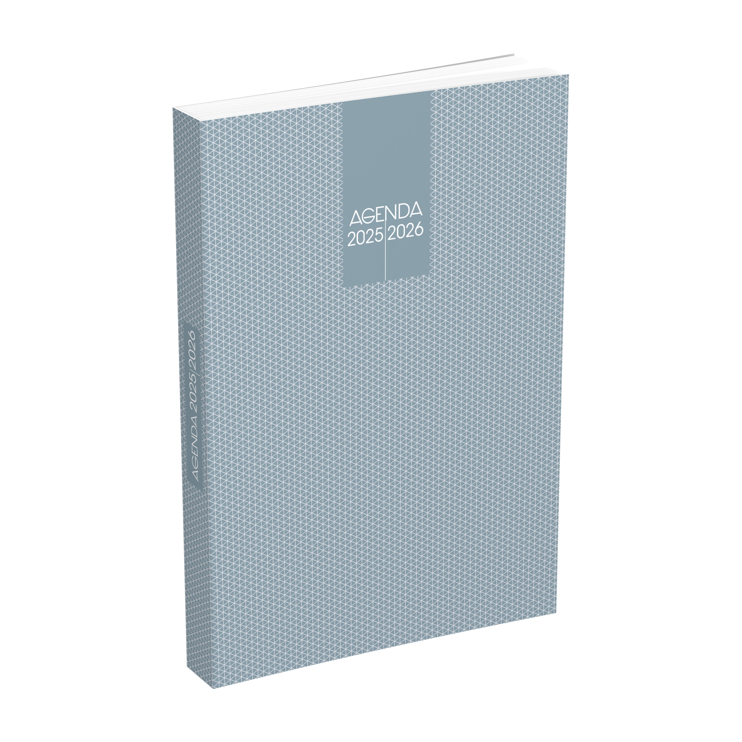 NO NAME Agenda Scolaire 2025 ‐2026 ‐ Couverture rase vif 12x17cm journalier ‐ 4 decors