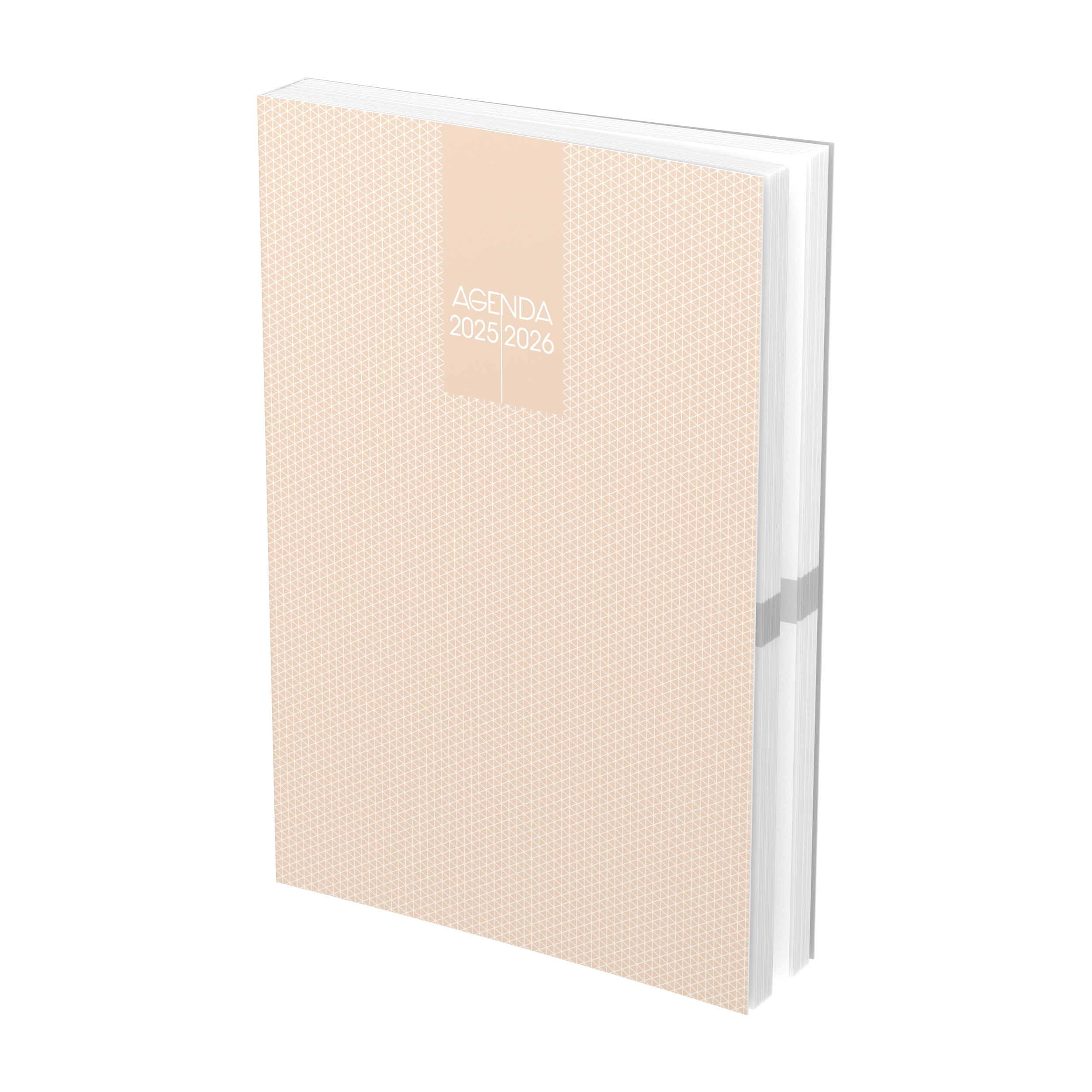 NO NAME Agenda Scolaire 2025 ‐2026 ‐ Couverture rase vif 12x17cm journalier ‐ 4 decors