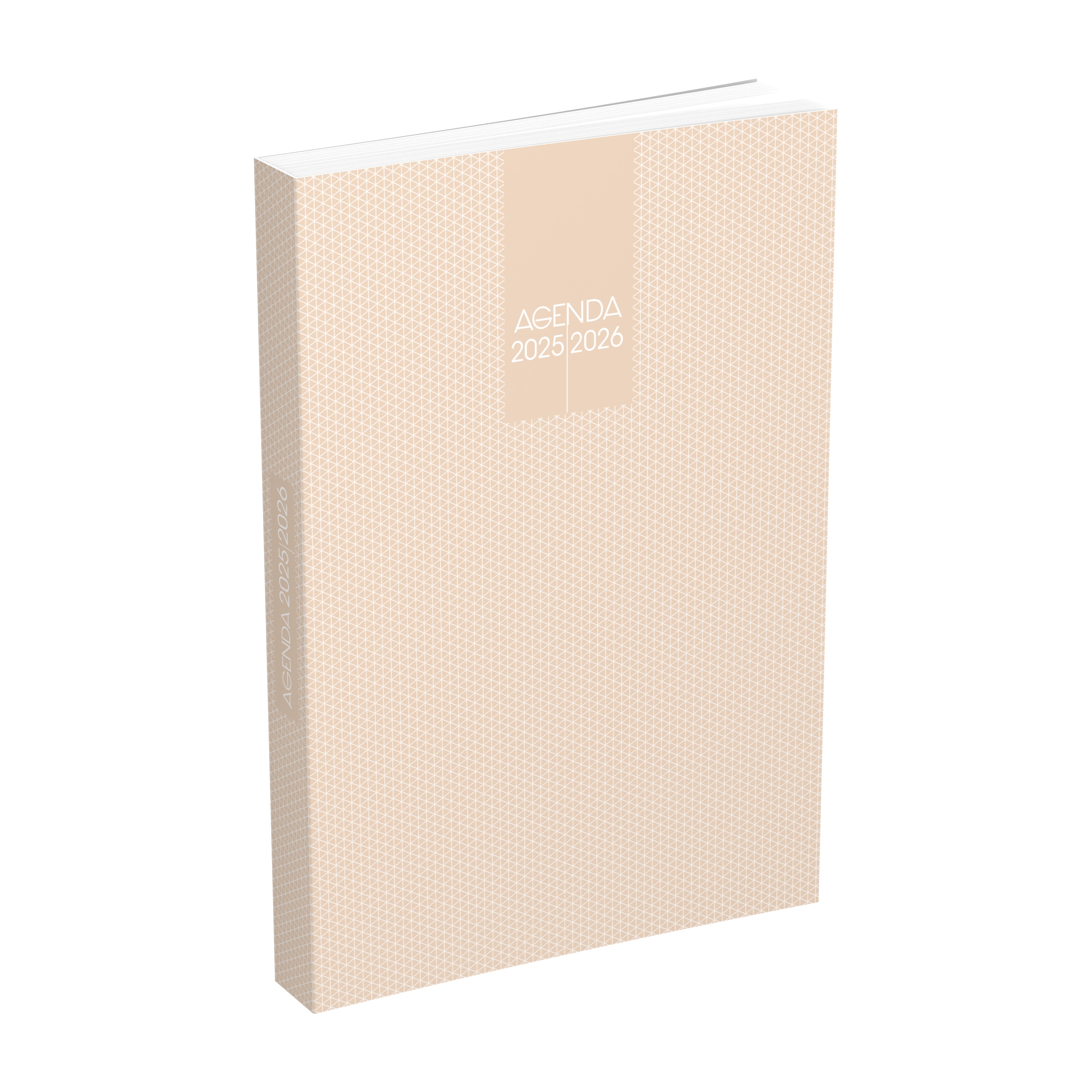 NO NAME Agenda Scolaire 2025 ‐2026 ‐ Couverture rase vif 12x17cm journalier ‐ 4 decors