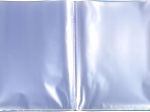EXACOMPTA Protege-documents en polypropylene 5/10e OPAK pochettes Cristal 100 vues - A4 - Bleu clair