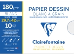Pochette Dessin Blanc A3 10F 180g speciale rentree des classes