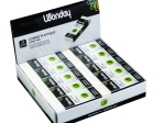 WONDAY Gomme plastique Blanche rectangulaire - Modele standard, tous usages - En boîte presentoir