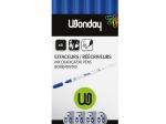 WONDAY Blister de 6 effaceurs reecriveurs, encre Bleue, pointe 1 mm