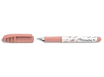 SCHNEIDER Stylo plume Zippi Corail Sweet jungle, plume mini, pointe M en acier, cartouche encre Bleu