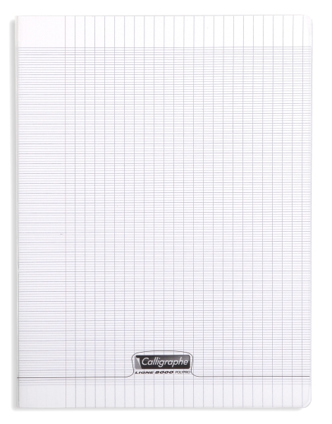 Cahier pique 8000 POLYPRO 24x32 cm 96 pages grands carreaux 90 g