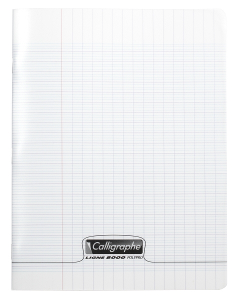 Cahier pique 8000 POLYPRO 17x22 cm 96 pages grands carreaux 90 g