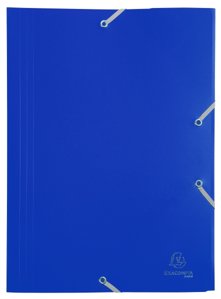 Chemise a elastique 3 rabats Polypropylene 4/10e Opaque Eco - A4 Chemise plastique polypropylene pour petit budget.