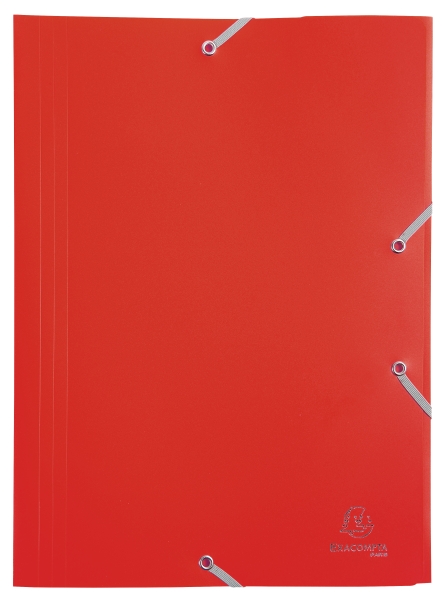 Chemise a elastique 3 rabats Polypropylene 4/10e Opaque Eco - A4 Chemise plastique polypropylene pour petit budget.