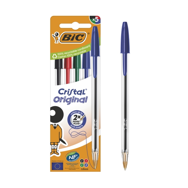 BIC Intensity Marqueur Peinture a base d'eau Pastel Pointe Ogive Moyenne- Couleurs Assorties, etui de8