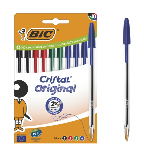 BIC Intensity Marqueurs Peinture a base d'eau Pointe Ogive Moyenne- Couleurs Assorties, etui de8