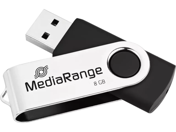 MEDIARANGE Cle USB 2.0 8GB capuchon pivotant