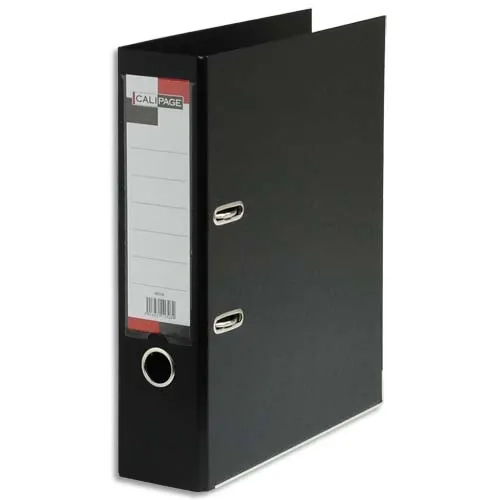Classeur à levier en polypropylène intérieur/extérieur. Dos 8 cm. Format A4. Coloris Rouge