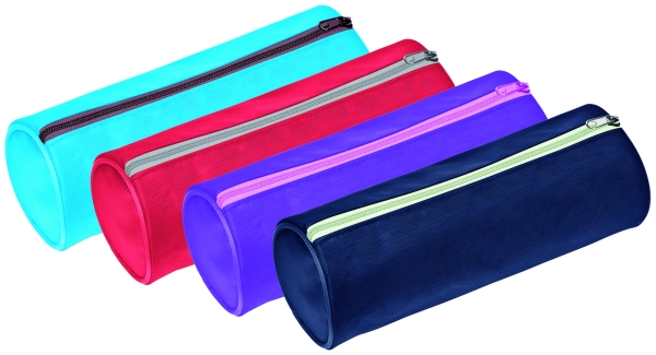 WONDAY Trousse ronde - tissu OXFORD - zippee - coloris assortis